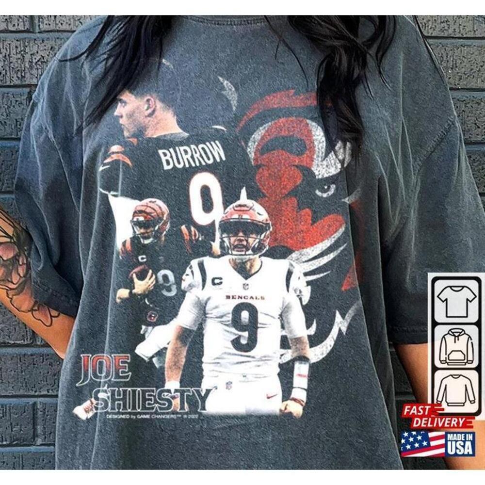 Joe Burrow Sport Shirt Tshirt Retro 90S Tour 2023 Ticket Album Unisex